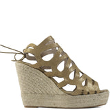 Julieta gold platform sandal