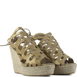 Julieta gold platform sandal