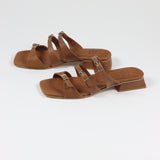 Egina Buckle Brown Sandal