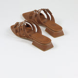 Egina Buckle Brown Sandal