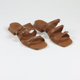 Egina Buckle Brown Sandal