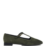 Bailarina Lea Green Suede