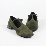 Bailarina Lea Green Suede