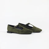 Bailarina Lea Green Suede