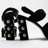 Renna Black Pearl Sandal