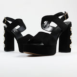 Renna Black Pearl Sandal