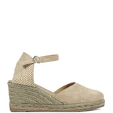 Lena Beige Buckle Espadrille