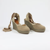 Syrna Laces Brown Espadrille