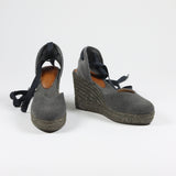 Syrna Laces Gray Espadrille