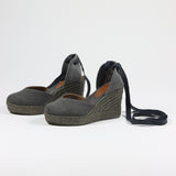 Syrna Laces Gray Espadrille