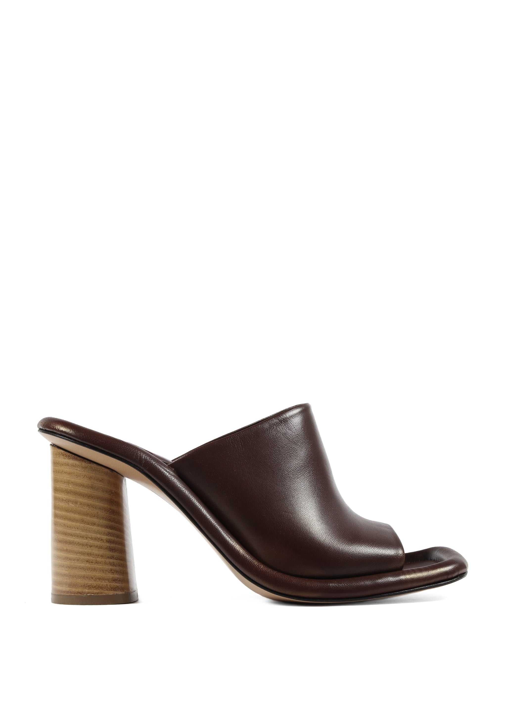 Mule Rhode Island dark brown de piel color marrón oscuro para mujer ...