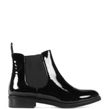 Bright patent leather Chelsea boot