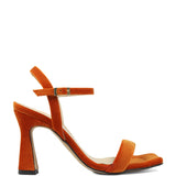Scarlet Velvet Orange Sandal