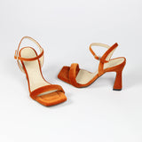 Scarlet Velvet Orange Sandal