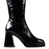 Florence Black Patent Leather Ankle Boot