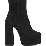 Catrice black suede ankle boot
