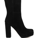 Kilah Black Suede Ankle Boot