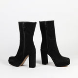 Kilah Black Suede Ankle Boot