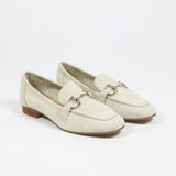 Milano Ivory Buckle Moccasin