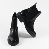 Brenda Elastic Black Ankle Boot